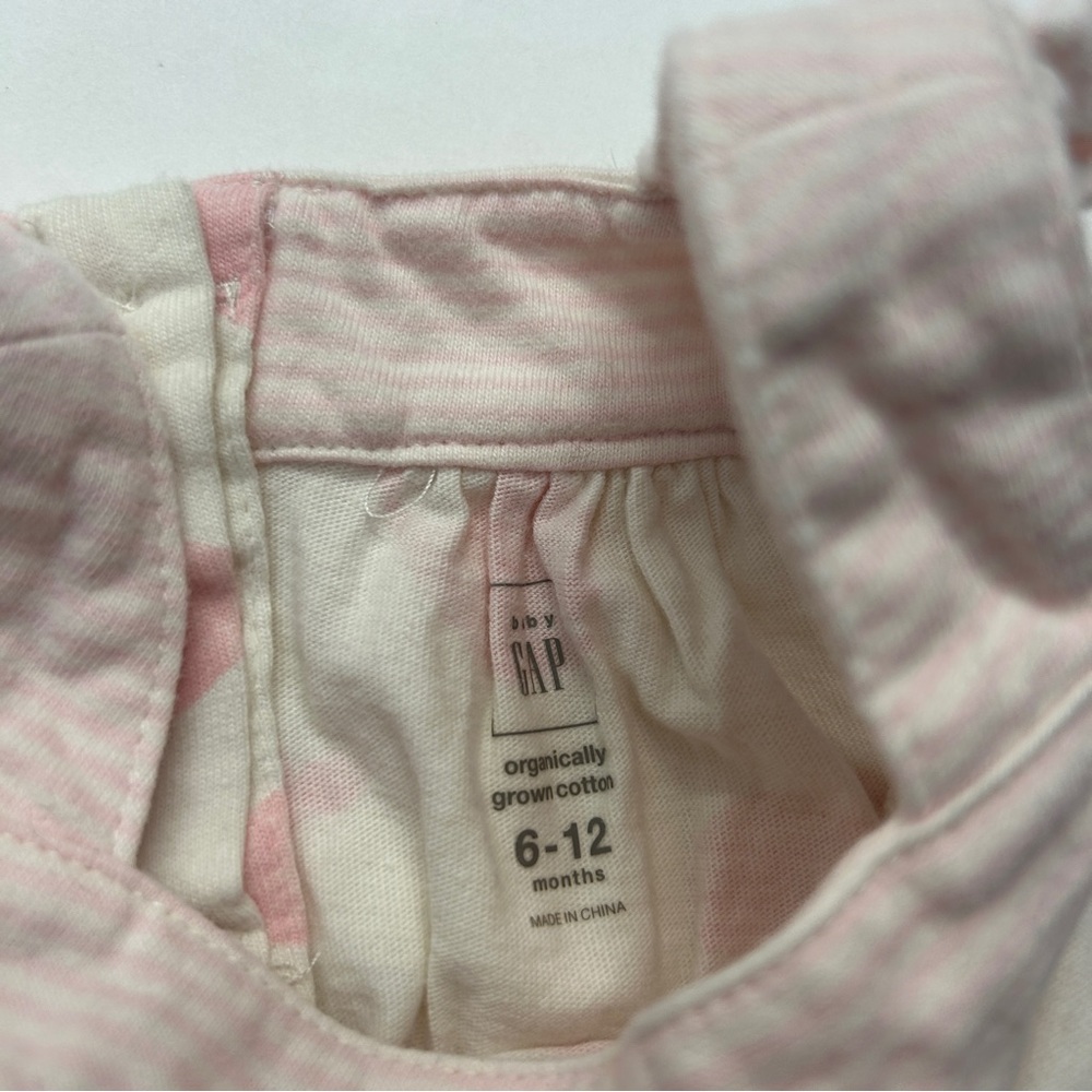 Baby Gap Pink Whale Print Romper One Piece Organic Cotton Sunsuit - Picture 3 of 3